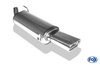 Fox Edelstahl Sportauspuff VW Golf 3 GTI u. VR6 135x80mm flachoval eingerollt abgeschrägt mit Absorber