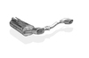 Fox Edelstahl Duplex Sportauspuff VW Golf 4 Cabriolet 135x80mm flachoval eingerollt abgeschrägt mit Absorber