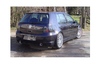 Fox Edelstahl Duplex Sportauspuff VW Golf 4 R32-Design 1x90mm rund eingerollt abgeschrägt mit Absorber
