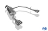 Fox Edelstahl Duplex Racing-Komplettanlage ab Kat. VW Golf 4 Variant 2x76mm rund eingerollt gerade mit Absorber