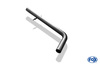 Fox Edelstahl Racing-Komplettanlage ab Kat. Sidepipe VW Golf 4 Variant 130x50mm flachoval scharf abgeschrägt