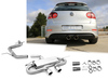 Fox Edelstahl Racing-Komplettanlage ab Kat R32-Design VW Golf 5 2x90mm rund eingerollt abgeschrägt