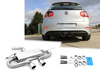Fox Edelstahl Sportauspuff VW Golf 5 GTI u. GTD 2x90mm rund eingerollt abgeschrägt