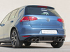 Fox Edelstahl Duplex Sportauspuff VW Golf 7 1.2l 1.4l TSI 1.6l TDI in R-Optik je 2x115x85mm oval eingerollt abgeschrägt