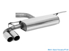 Fox Edelstahl Sportauspuff VW Golf 7 1.2l 1.4l TSI 1.6l TDI 2x80mm rund doppelwandig