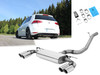 Fox Edelstahl Duplex Sportauspuff VW Golf 7 2.0l TDI 4Motion je 2x80mm rund doppelwandig abgeschrägt