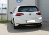 Fox Edelstahl Duplex Sportauspuff VW Golf 7 Facelift ab Bj.2017 in R-Optik je 2x115x85mm oval eingerollt abgeschrägt