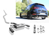 Fox Edelstahl Duplex Racing-Komplettanlage ab Kat VW Golf 7 GTI 245 u. TCR je 100mm rund doppelwandig abgeschrägt