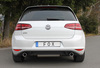 Fox Edelstahl Duplex Racing-Komplettanlage ab Kat VW Golf 7 GTI je 90mm rund eingerollt abgeschrägt