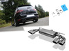 FOX Edelstahl Duplex Sportauspuff VW Golf 7 R je 2x115x85mm oval eingerollt abgeschrägt