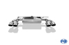 FOX Edelstahl Duplex Sportauspuff VW Golf 7 R je 2x115x85mm oval eingerollt abgeschrägt