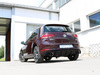 Fox Edelstahl Duplex Sportauspuff-Komplettanlage ab Kat VW Golf 7 Facelift ab Bj.2017 in GTI-Optik je 114mm rund doppelwandig abgeschrägt