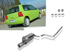 Fox Edelstahl Racing-Komplettanlage ab Kat. VW Lupo 1x90mm rund eingerollt gerade mit Absorber