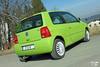Fox Edelstahl Racing-Komplettanlage ab Kat. VW Lupo 1x90mm rund eingerollt gerade mit Absorber