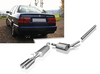 Fox Edelstahl Racing-Komplettanlage ab Kat. VW Passat 35i 2x80mm rund eingerollt gerade mit Absorber