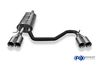 Fox Edelstahl Duplex Racing-Komplettanlage ab Kat VW Passat 3B 3BG je 2x80mm rund doppelwandig gerade