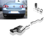 Fox Edelstahl Sportauspuff-Komplettanlage ab Kat VW Passat 3C inkl. CC 2.0 TDI 160x80mm flachoval eingerollt abgeschrägt mit Absorber