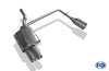 Fox Edelstahl Duplex Sportauspuff VW Passat 3C inkl. CC 2.0 TDI 2x90mm rund eingerollt gerade mit Absorber