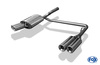Fox Edelstahl Duplex Sportauspuff VW Passat 3C inkl. CC 2.0 TDI 2x90mm rund eingerollt gerade mit Absorber