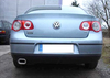 Fox Edelstahl Sportauspuff-Komplettanlage ab Kat VW Passat 3C inkl. CC 2.0 TDI 160x80mm flachoval eingerollt abgeschrägt mit Absorber