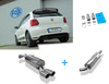 Fox Edelstahl Sportauspuff-Komplettanlage ab Kat VW Polo 6R WRC 2x90mm rund eingerollt abgeschrägt