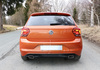 FOX Edelstahl Duplex Sportauspuff VW Polo AW 1.0 TSI je 145x65mm trapezförmig eingerollt abgeschrägt