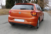 FOX Edelstahl Duplex Sportauspuff VW Polo AW 1.0 TSI je 145x65mm trapezförmig eingerollt abgeschrägt