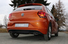 FOX Edelstahl Duplex Sportauspuff VW Polo AW 1.0 TSI je 145x65mm trapezförmig eingerollt abgeschrägt
