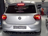 FOX Edelstahl Duplex Sportauspuff-Komplettanlage VW Polo AW 1.0 TSI je 2x100mm rund doppelwandig abgeschrägt
