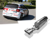 FOX Edelstahl Sportauspuff VW Polo 6 GTI Typ AW 2x90mm rund eingerollt abgeschrägt