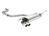 Fox Edelstahl Racing-Komplettanlage ab Kat VW Scirocco 3 1.4l 2.0l TDI 2x76mm rund eingerollt abgeschrägt mit Absorber