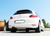 Fox Edelstahl Racing-Komplettanlage ab Kat VW Scirocco 3 1.4l 2.0l TDI 2x76mm rund doppelwandig abgeschrägt - Ø70mm-System
