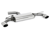 Fox Edelstahl Duplex Sportauspuff VW Scirocco 3 1.4l mit R-Heck je 115x85mm oval eingerollt abgeschrägt ohne Absorber