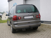Fox Edelstahl Sportauspuff VW Sharan 1 7M 1.8T u. 2.8l V6 2x80mm rund eingerollt gerade mit Absorber
