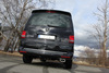 Fox Edelstahl Sportauspuff-Komplettanlage ab Kat VW T5 4motion Caravelle Kombi Multivan 160x80mm flachoval eingerollt abgeschrägt mit Absorber