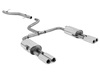Fox Edelstahl Duplex Racing-Komplettanlage ab Kat. VW T5 Bus 2x80mm rund eingerollt gerade mit Absorber