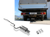 Fox Edelstahl Racing-Komplettanlage ab Kat. VW T5 Pritsche & DoKa 4motion 2x63mm Dieseloptik scharf 45° nach unten gebogen