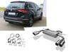 FOX Edelstahl Duplex Sportauspuff VW Tiguan 2 Typ AD1 2.0l 132kW 4Motion je 2x90mm rund eingerollt