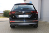 FOX Edelstahl Duplex Sportauspuff VW Tiguan 2 Typ AD1 2.0l 132kW 4Motion je 160x90mm oval eingerollt seitlich abgeschrägt