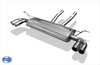 Fox Edelstahl Duplex Sportauspuff VW Touareg 7L je 2x80mm rund doppelwandig abgeschrägt