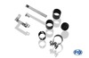 Fox Edelstahl Sportauspuff VW Vento Typ 1HX 2x76mm DTM rund scharf gerade