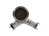 HJS Edelstahl Ø143mm auf 2x60mm Downpipe mit Kat Audi S5 B9 Typ F5