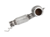 HJS Edelstahl Ø140mm auf Ø70mm Downpipe mit Kat BMW 1er F40 M135i