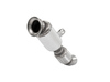 HJS Edelstahl Ø80mm Downpipe mit Kat BMW 3er 340i F30 F31 Limo und Touring (Euro 6 Modelle)