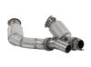 HJS Edelstahl Ø80mm Downpipe mit Kat BMW M4 F82 F83 inkl. Competition, GTS u. CS