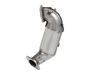 HJS Edelstahl Ø89mm auf Ø70mm Downpipe mit Sport-Kat Hyundai I30N Performance