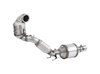 HJS Edelstahl Ø76mm Downpipe mit Kat und OPF Seat Leon 2.0l TSI 190PS OPF