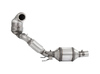 HJS Edelstahl Ø76mm Downpipe mit Kat und OPF Seat Leon 2.0l TSI 190PS OPF