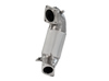 HJS Edelstahl Ø89mm auf Ø70mm Downpipe mit Sport-Kat Hyundai I30N Performance