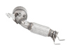 HJS Edelstahl Ø140mm auf Ø70mm Downpipe mit Kat BMW 1er F40 M135i
